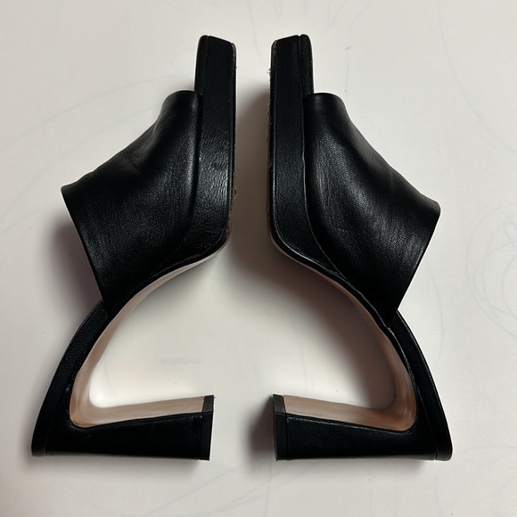 Zara Leather Black Heels - Picture 6 of 12